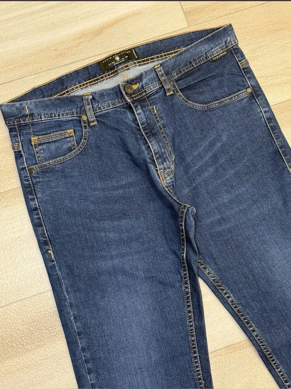 Zara Man Men's Slim Fit Dark Wash Stretch Denim Jeans Size 34 Msr 33x33 Blue